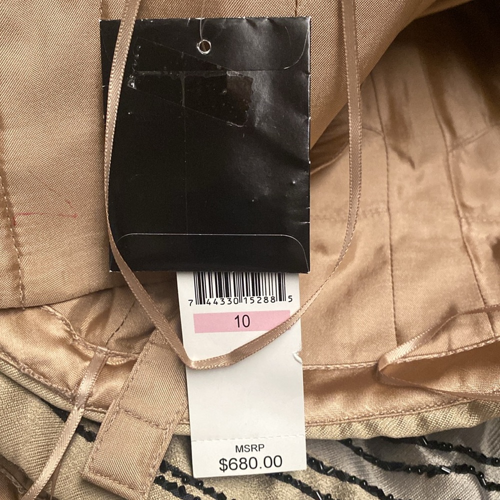 Carmen Marc Valvo Pleat Cocktail Dress - Picture 10 of 12